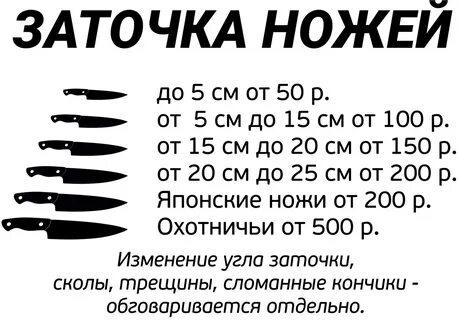 Не наточены ножи