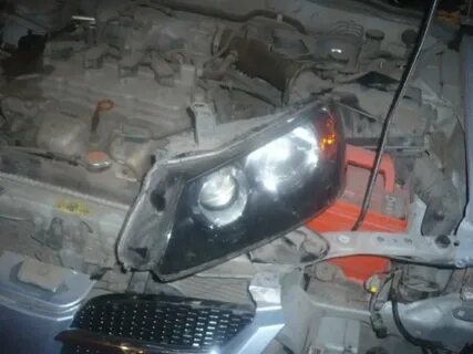 Как снять фару ниссан альмера g15
