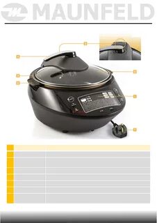 Мультиварка maunfeld mf 1621br