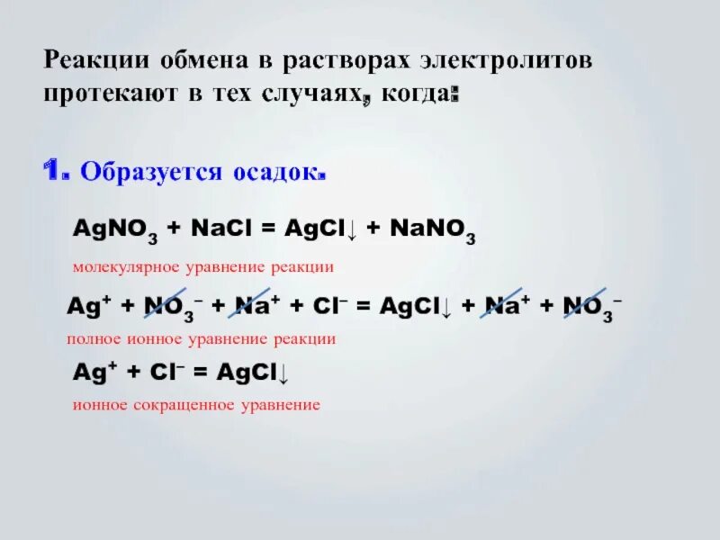 Hcl р р agno3. NACL+agno3 ионное уравнение. Реакция обмена. Обменные реакции в растворах электролитов. Уравнение реакции обмена.