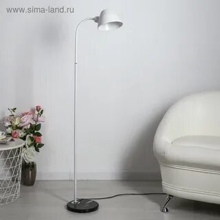 Напольная лампа белая