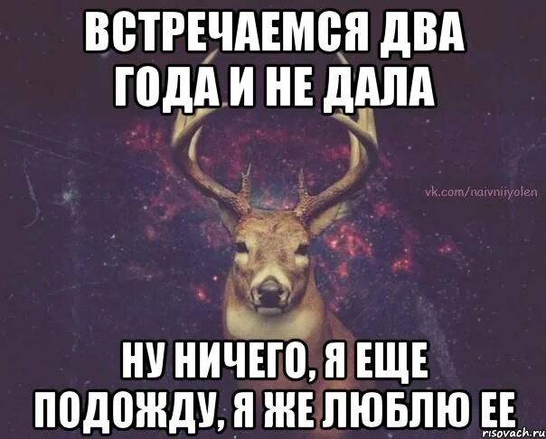 Я подожду еще чуть чуть слушать. Ничего подождем. Сплетни Мем олень. Ну ничего подождем. Ничего я подожду.