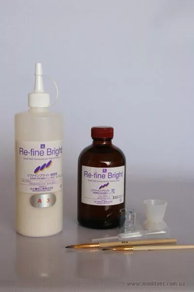 Рефайн брайт re-fine bright, жидкость 260мл (yamahachi). , yamahachi, япония. Re-fine bright, пластмасса моделировочная, 250гр. Yamahachi dental. , yamahachi, япония.