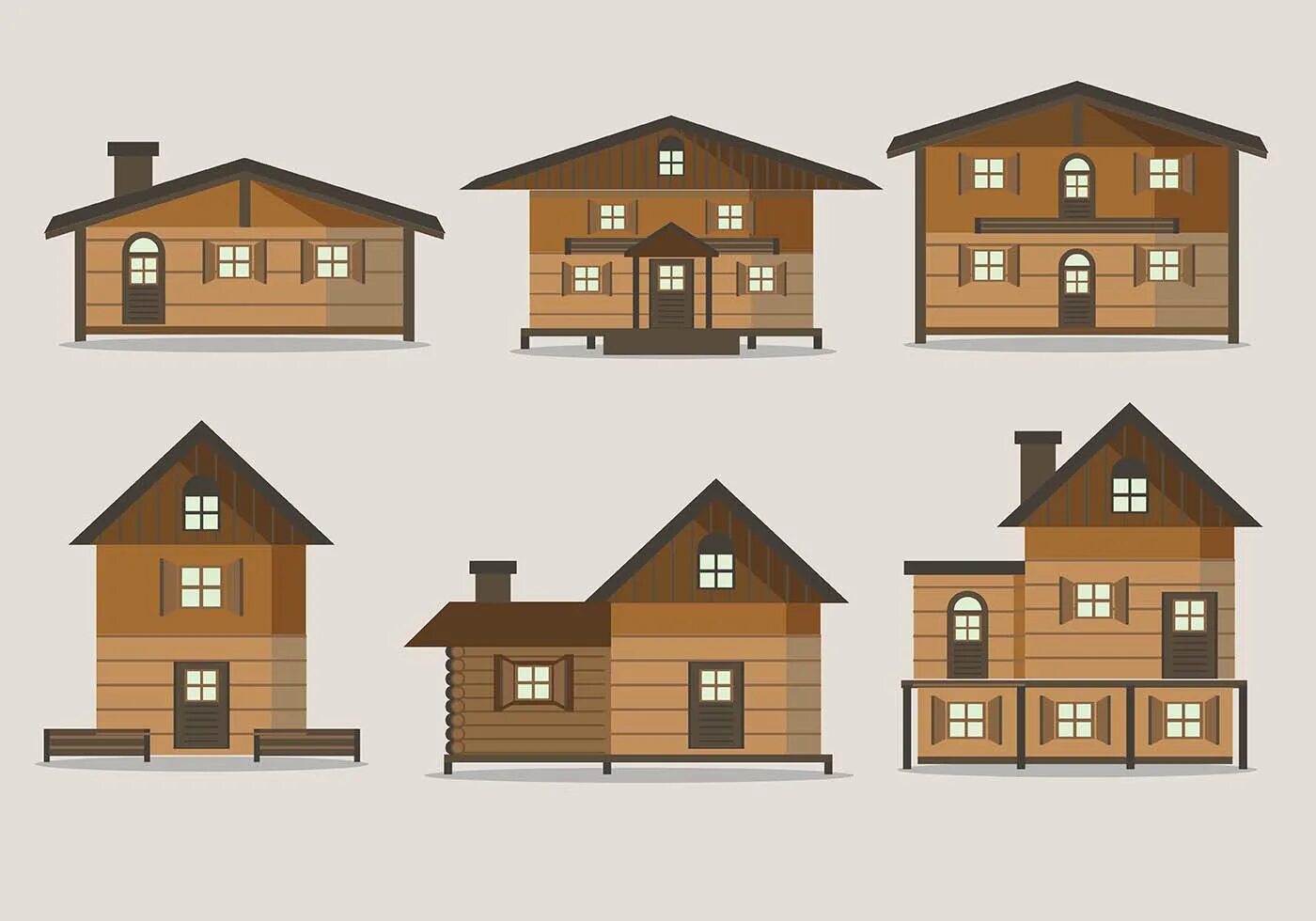 Стоят три дома деревянный. Векторный деревянный дом. Стилизованные домики. Векторный домик. Деревянный домик вектор.