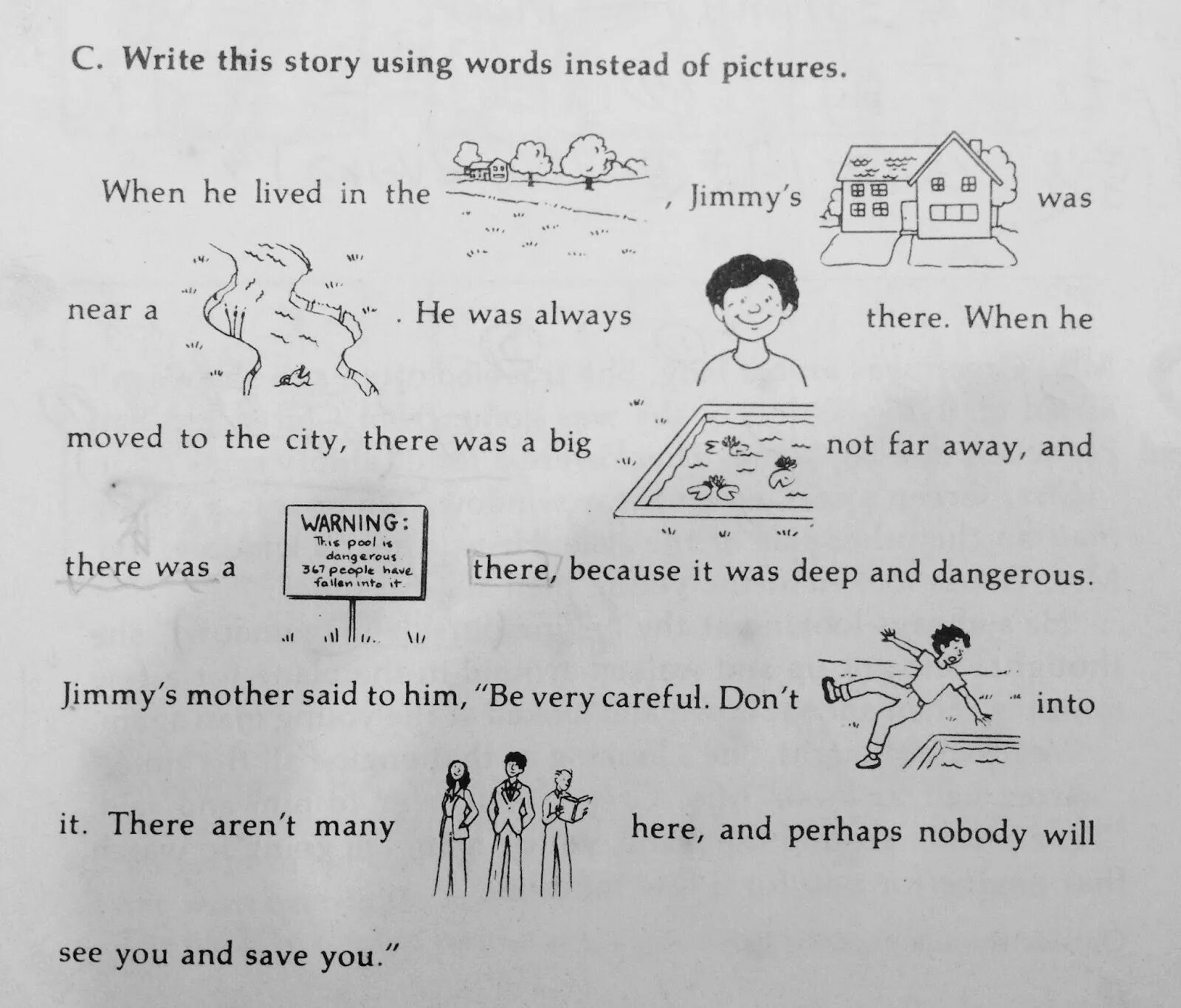 Instead of reading. Stories with pictures instead of Words. Text with pictures instead of Words. Write a story with pictures. Write the story with Words.