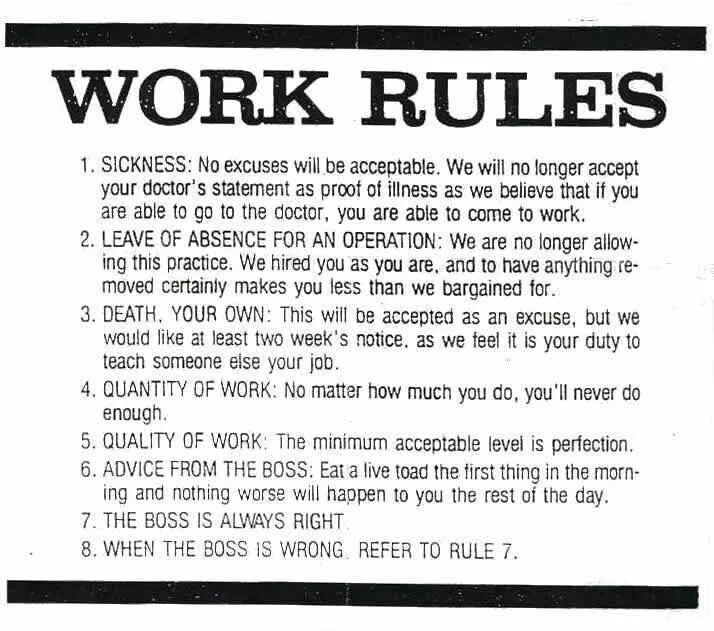 Are not willing to accept. Work Rules. Rules at work. Правила at work. Work working правило.