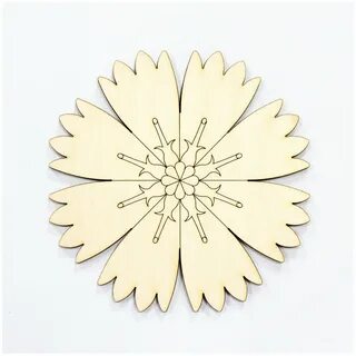 Заготовка для декорирования Decor Master "Цветок Василёк", диаметр 6 см - купить