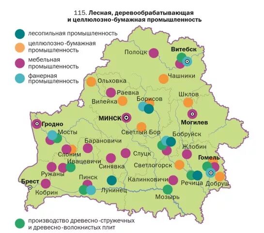 Деревообрабатывающая промышленность центры. Промышленность Беларуси карта. Экономическая карта Беларуси. Промышленность Белоруссии. Целлюлозно-бумажная промышленность карта.