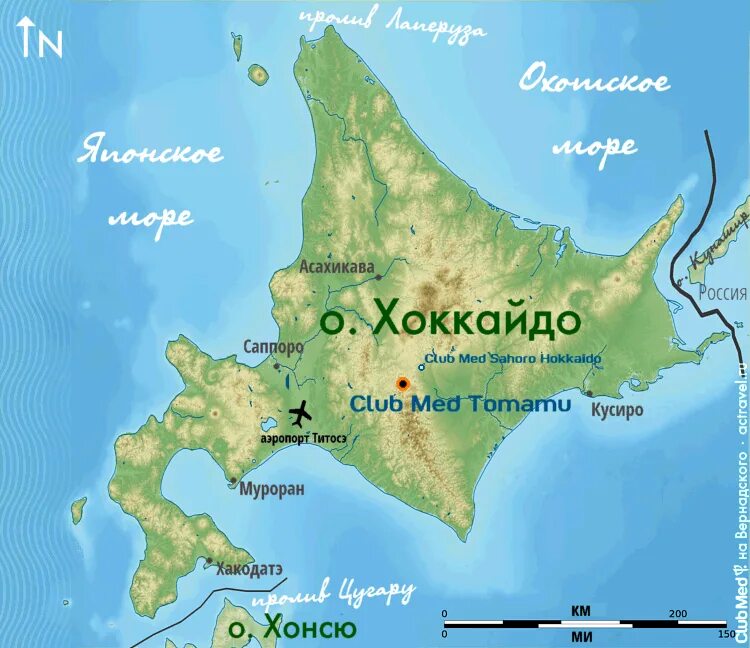 Остров Хоккайдо на карте Японии. Полуостров Сиретоко (остров Хоккайдо). Остров Хоккайдо физическая карта.