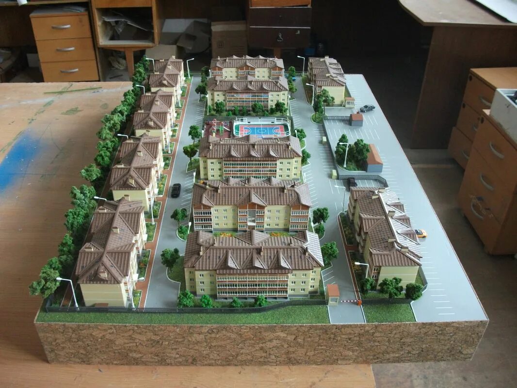 Макет нового микрорайона москвы. Макет микрорайона города. Макет жилого микрорайона. Макет микрорайона. Макет микрорайона.