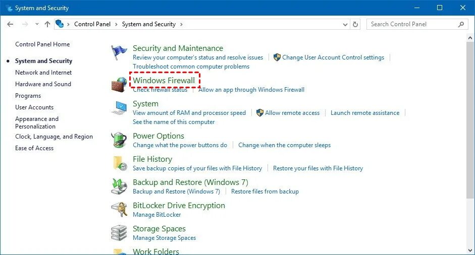 Firewall problem. Firewall problem