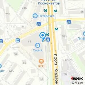 Карта екатеринбурга космонавтов