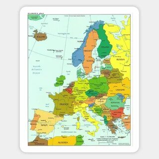 Europe - New Map 2021 Magnet Map-of-europe in 2022 Europe map, Geography map, Ma