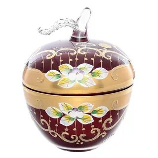 Конфетница красная