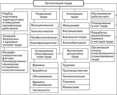 Исследование системы организации труда