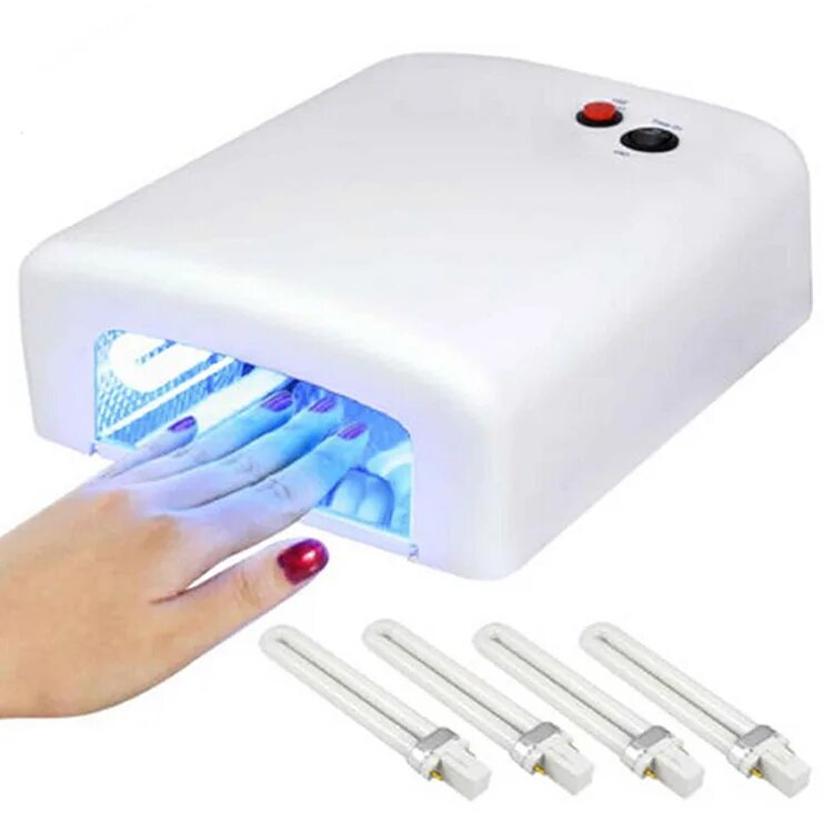 Лампа УФ для маникюра Ji'26912. UV Light лампа ультрафиолетовая поворотная Nails Gel. УФ лампа для ногтей Salon professional. УФ лампа 36 Вт. Модель 818. Лампа для геля наращивания