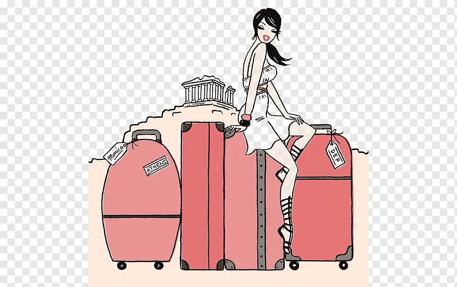 Мультяшный человек с чемоданом. Чемодан иллюстрация. Чемодан рисунок. Девушка с чемоданом.