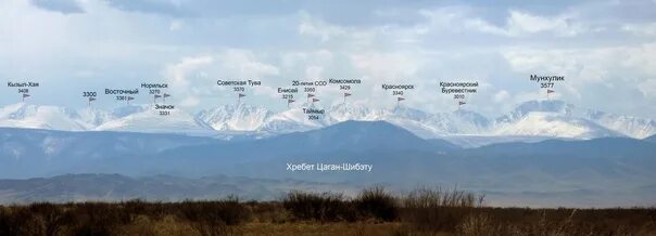 Состоящая из множества хребтов горная цепь тянется