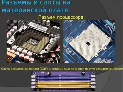 Материнская плата слот для процессора