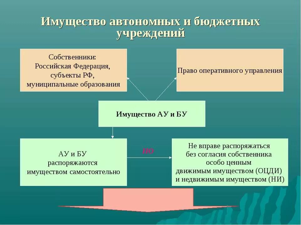 Управления имуществом казенных учреждений