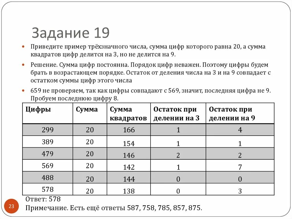 Сумма цифр. Сумма цифр трехзначного числа. Сумма квадратов цифр. Сумма квадратов цифр делится на 3.