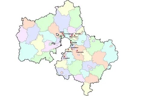 Крупные города мо