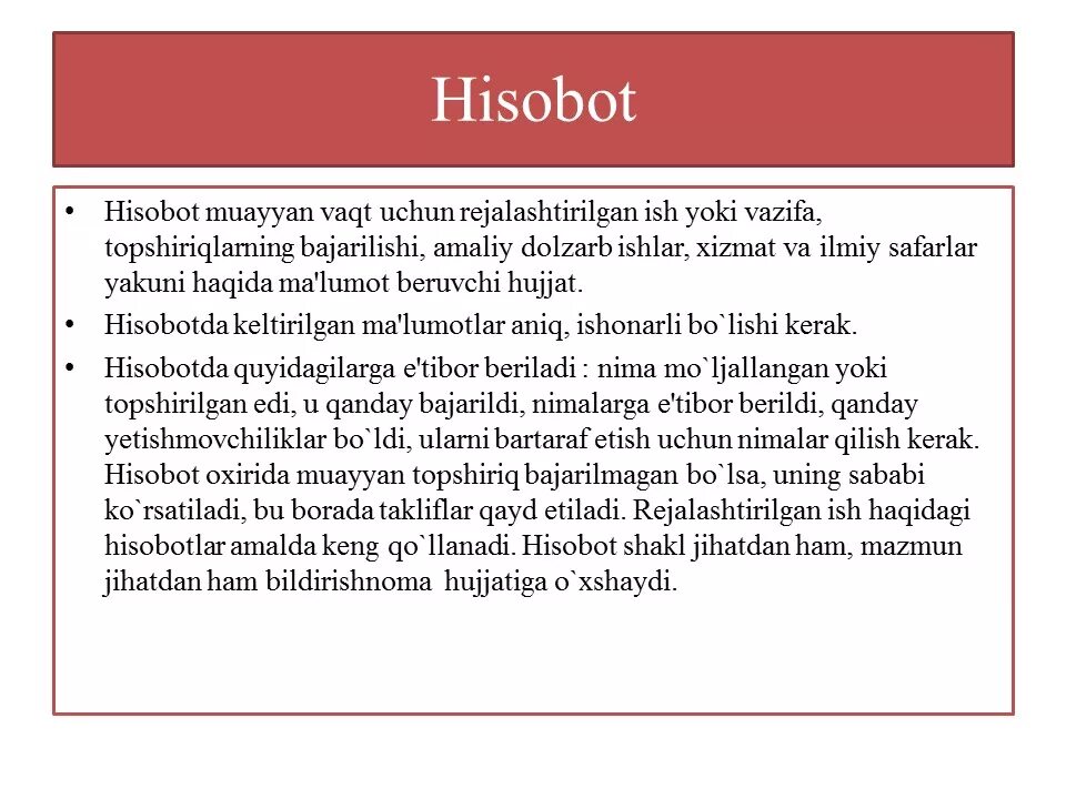 E hisobot stat uz. Хисобот намунаси. hisobot yozish. хисобот турлари. hisobot shakllari.