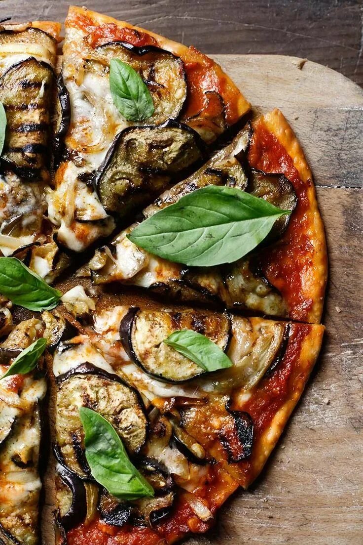 Eggplant pizza