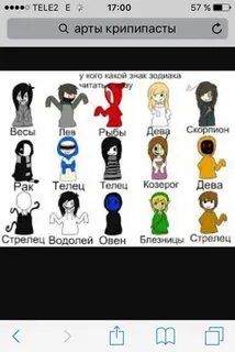 Знаки зодиака крипипаста