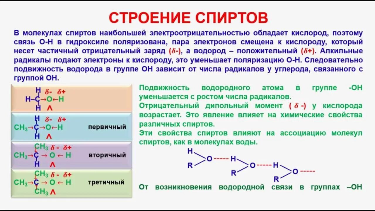 О 3 какая связь. Особенности строения спиртов. Структура молекулы спирта. Особенности химического строения спиртов. Особенности строения молекулы спиртов.