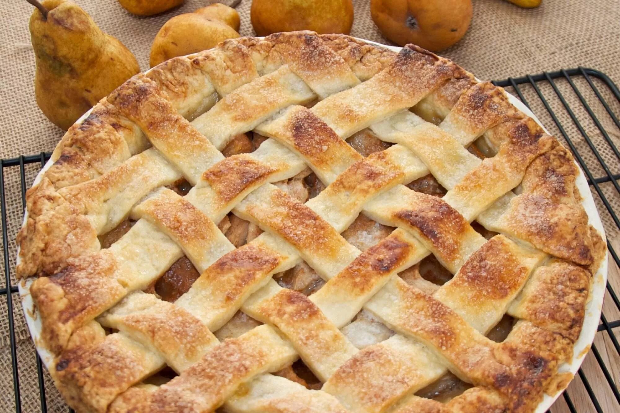 Как испечь домашний пирог. Пирог. пирог с грушей. пирог с грушами в духовке. открытый пирог с грушей.