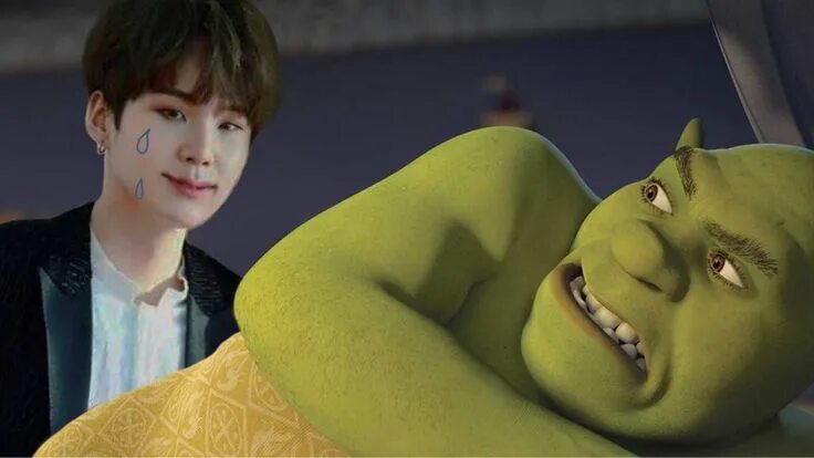 Bing imagine. БТС И Шрек. Шрек из БТС. Чимин и Шрек. BTS X Shrek.