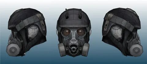 S.T.A.L.K.E.R Call of Pripyat Exo-Helmet - DePapercraftBlog.