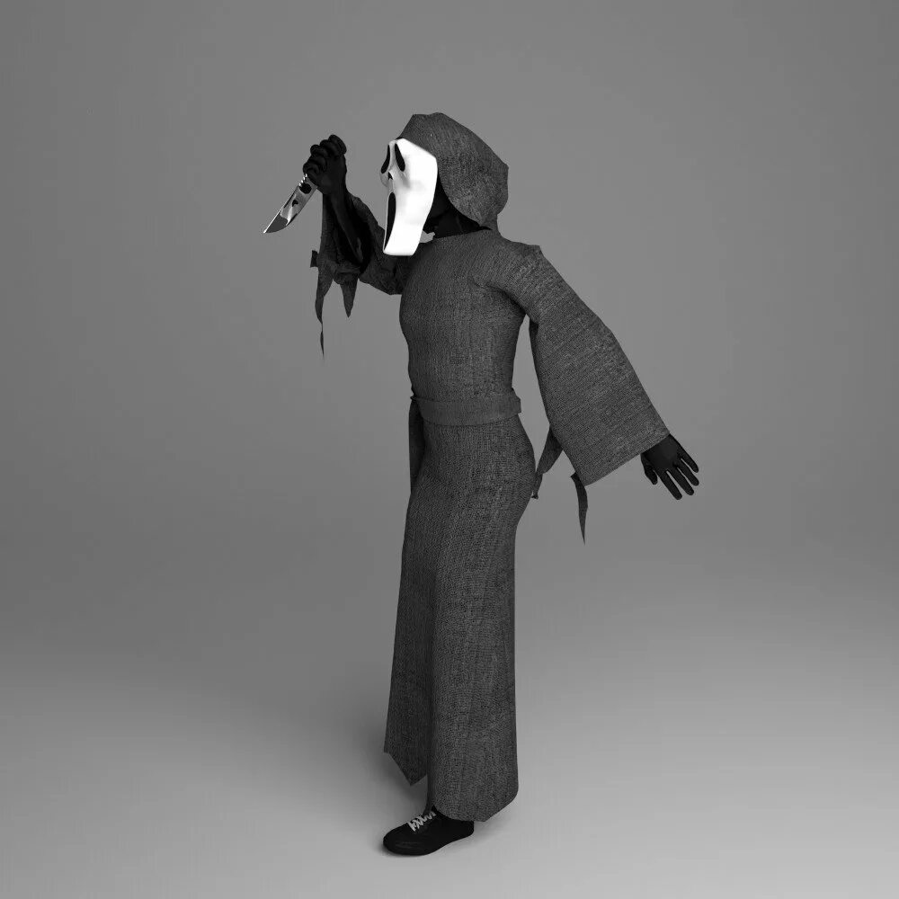 Scream 3d model. Ghostface 3d model. 3д модель scream. ghostface scream 3d model.