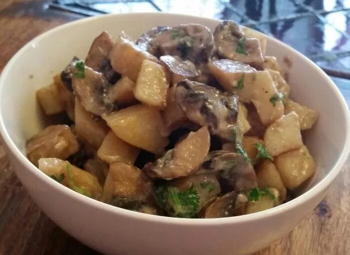 Картофель с грибами жареный +-200 г - купить в Москве, цены в интернет-магазинах