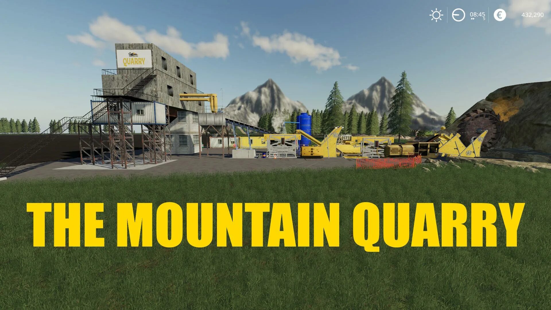 Горный карьер v1.0 fs19. Мод «the Mountain Quarry». The Quarry моды. Карьер для ФС 19.