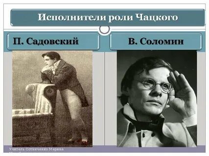 Какая роль чацкого в горе от ума