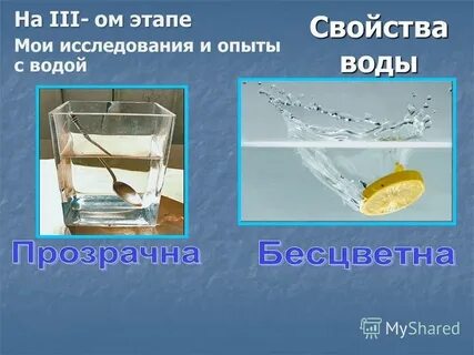 Вода урок в школе