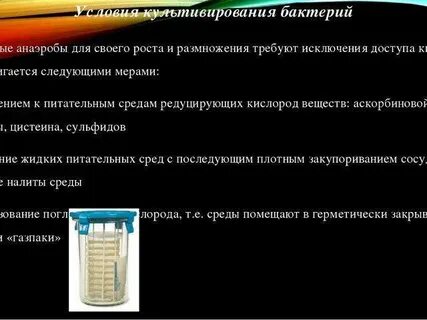 Методы культивирования аэробов