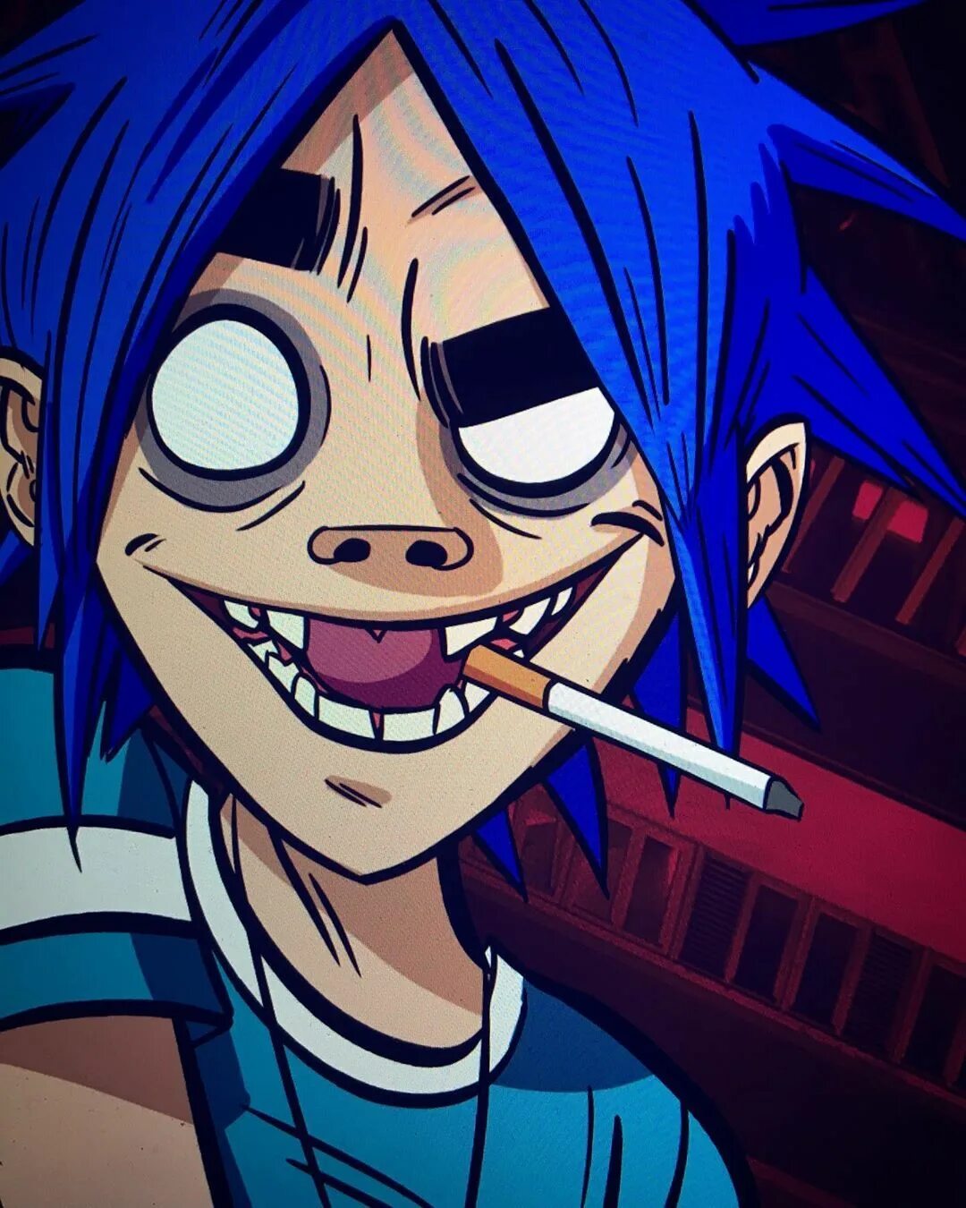 Группа гориллаз. Gorillaz солист. Туди гориллаз улыбается. 2д гориллаз. Gorillaz be happy