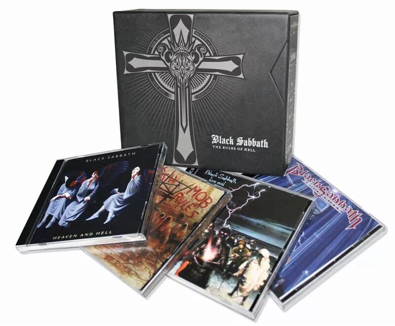 Hells black. Black Sabbath Box Set. Black Sabbath Heaven and Hell обложка. Коллекционное издание Black Sabbath. Black Sabbath the Rules of Hell 2008.