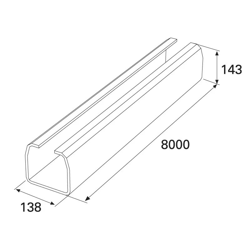 Направляющая для откатных 6 метра. Балка 138 Дорхан. Направляющая балка Дорхан для откатных. Балка прокатная 138х144х6. Направляющая балка шина профиль 71х60х3.5 мм для откатных сдвижных ворот.