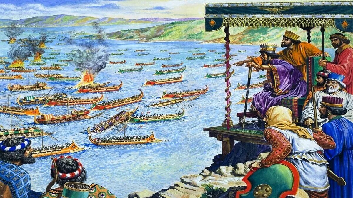 2 саламинское сражение. Саламинское Морское сражение 480 г. до н.э.. Битва Саламинское сражение. Саламин в древней Греции. Саламинское сражение Греция.