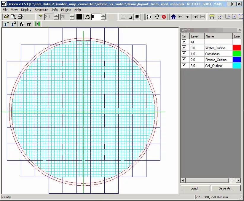 Map parameters. Map parameters