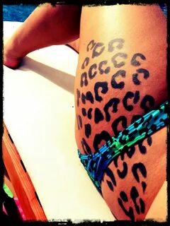 Leopard tattoo on the hip Пирсинги, Женские Татуировки На Бедрах, Сексуальн...