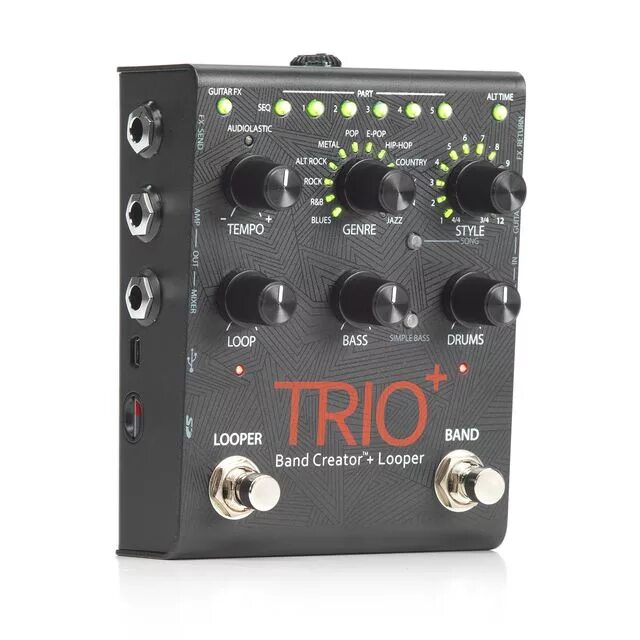 Digitech Trio+. Digitech Trio Plus. Педаль эффектов Digitech Trio+. Digitech Trio+ Band.