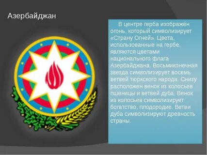 Герб азербайджана