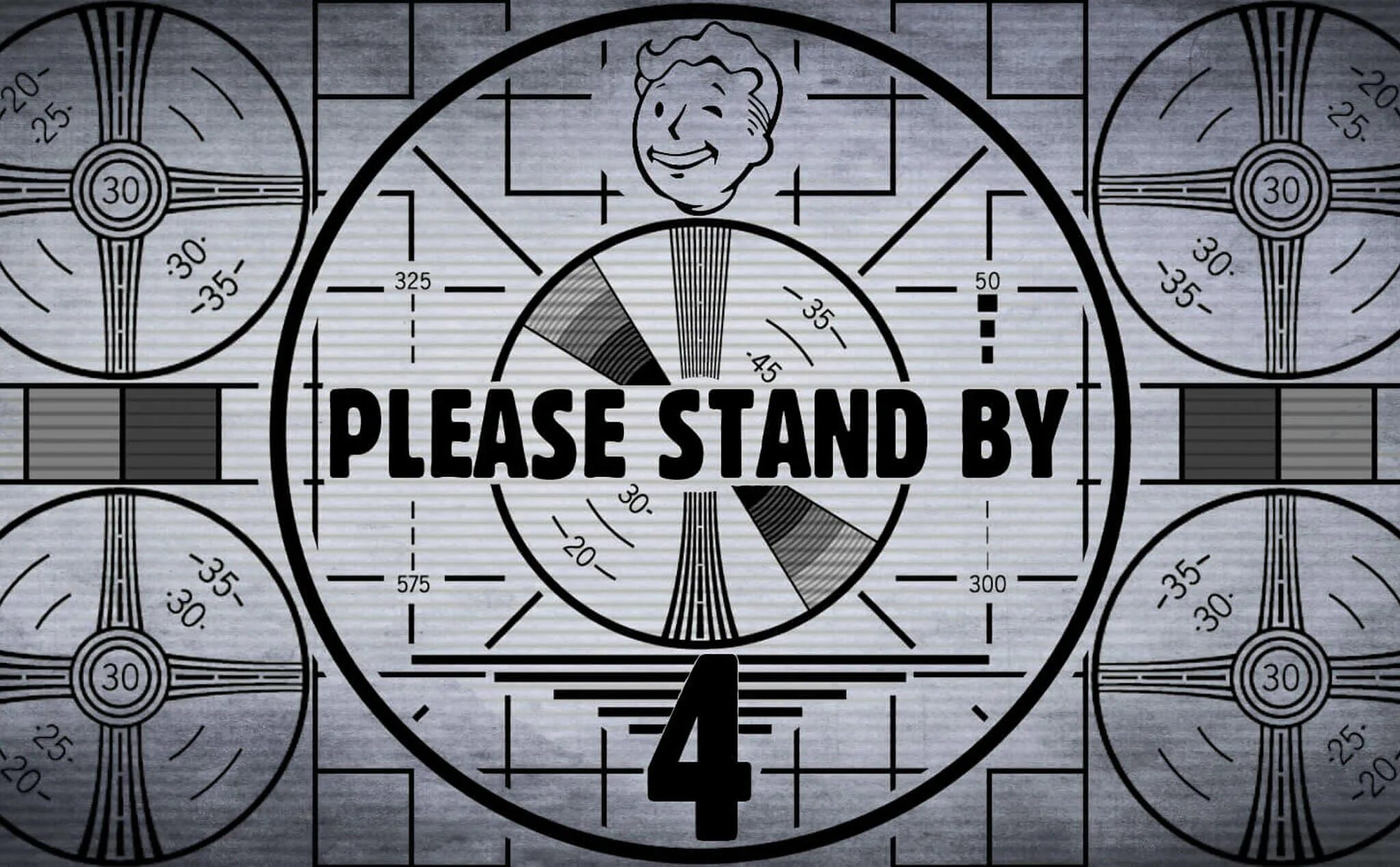 Please Stand by Fallout 3. Fallout 4 please Stand by. Заставка please Stand by Fallout 4. Настроечная таблица Fallout. 3 плиз