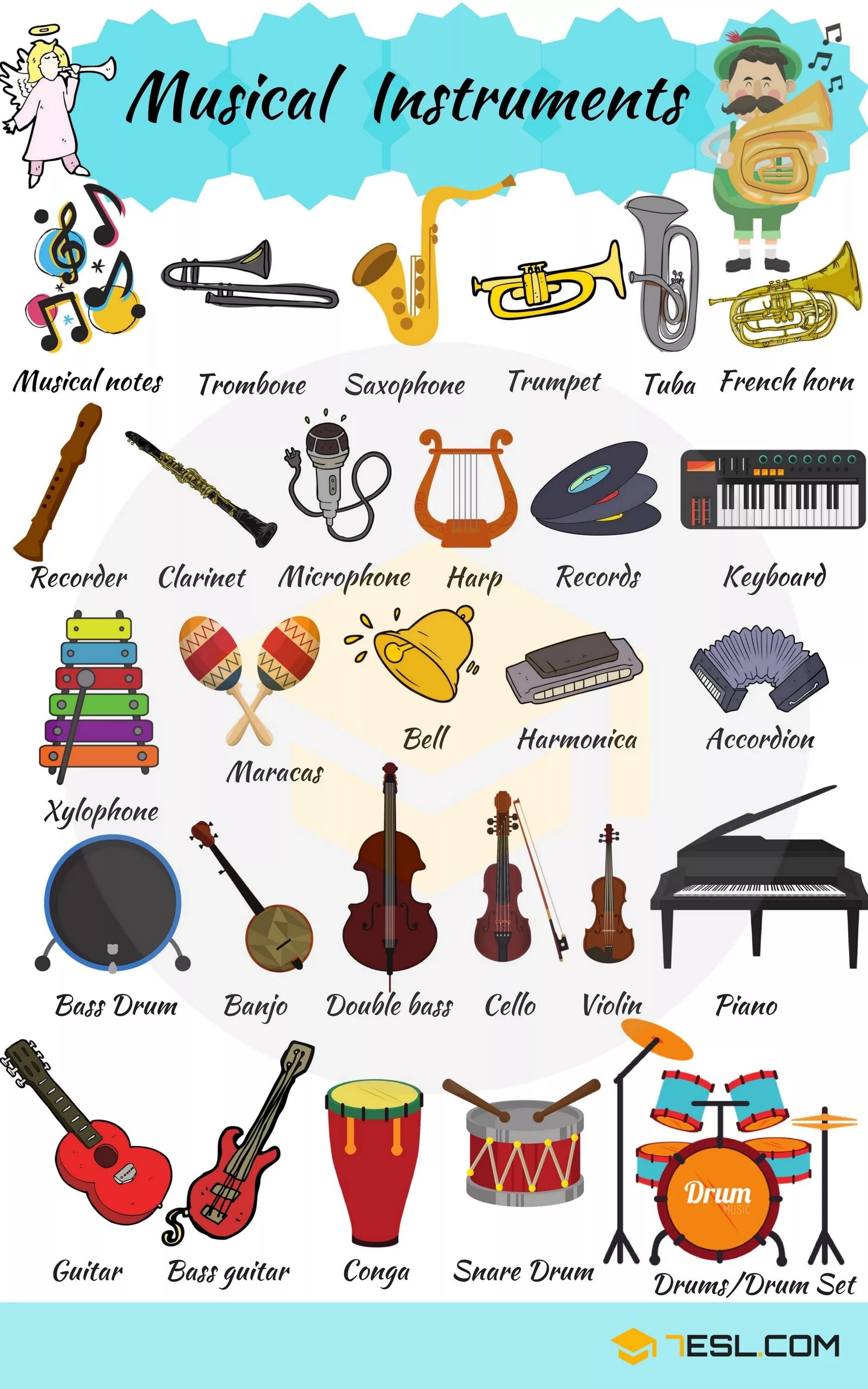 Name of Musical instruments in English. Музыкальные инструменты на английском. Муз инструменты на английском. Музыкальные инструменты названия.