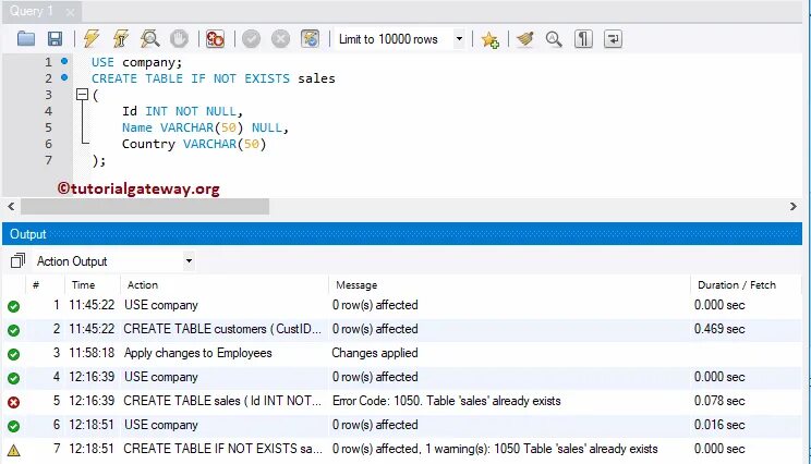 Mysql exists. Create table if not exists sql. create table. create table sql. sql create table if not.